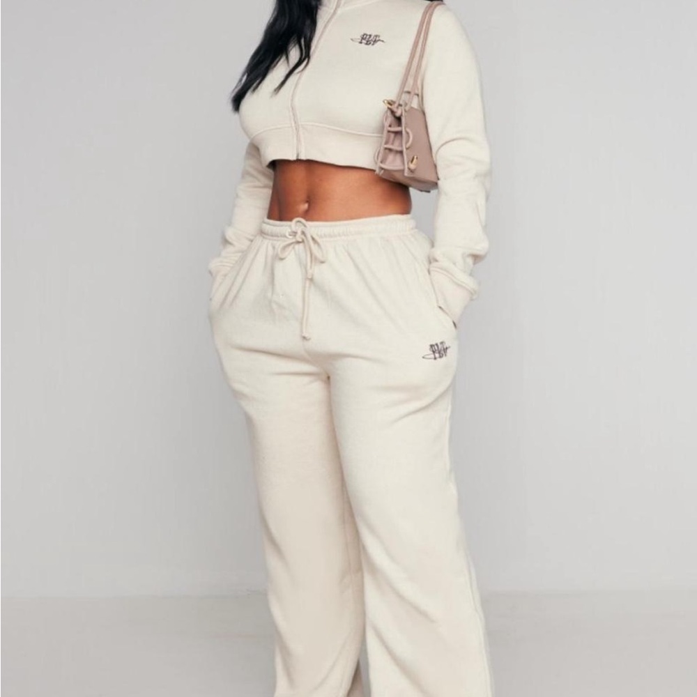 PLT Set Cropped sweater+sweatpants